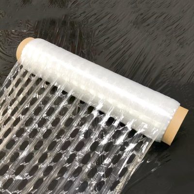 Agricultural 17 in x 600 ft Vented Hand Wrap Stretch Film Enhances Freshness and Reduces Spoilage