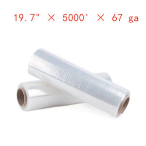 PWP Stretch Film 67 Gauge 19.7 in x 5000 ft Machine Stretch Film Supply