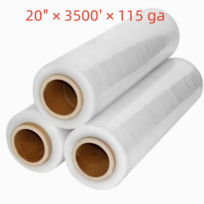High-Performance 115 Gauge 20 in x 3500 ft Machine Stretch Film PWP Stretch Film