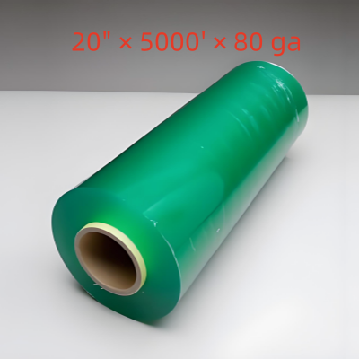 Tinted 80 Gauge 20 in x 5000 ft Green Machine Stretch Film PWP Stretch Film