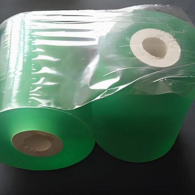 Tinted 80 Gauge 20 in x 5000 ft Green Machine Stretch Film highly resistant to tearing