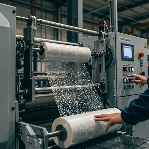 machine stretch film production monitoring